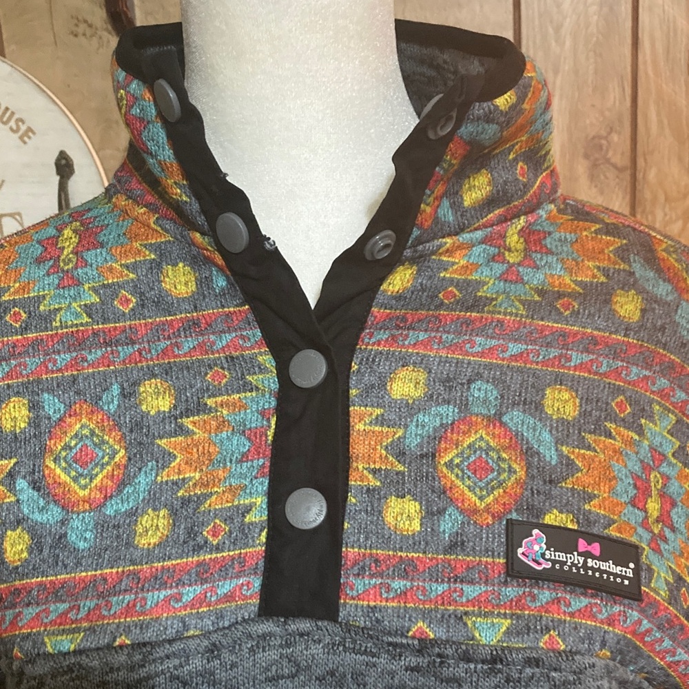 Simply Southern Multicolor Utility Jacket - Picture 3 of 9